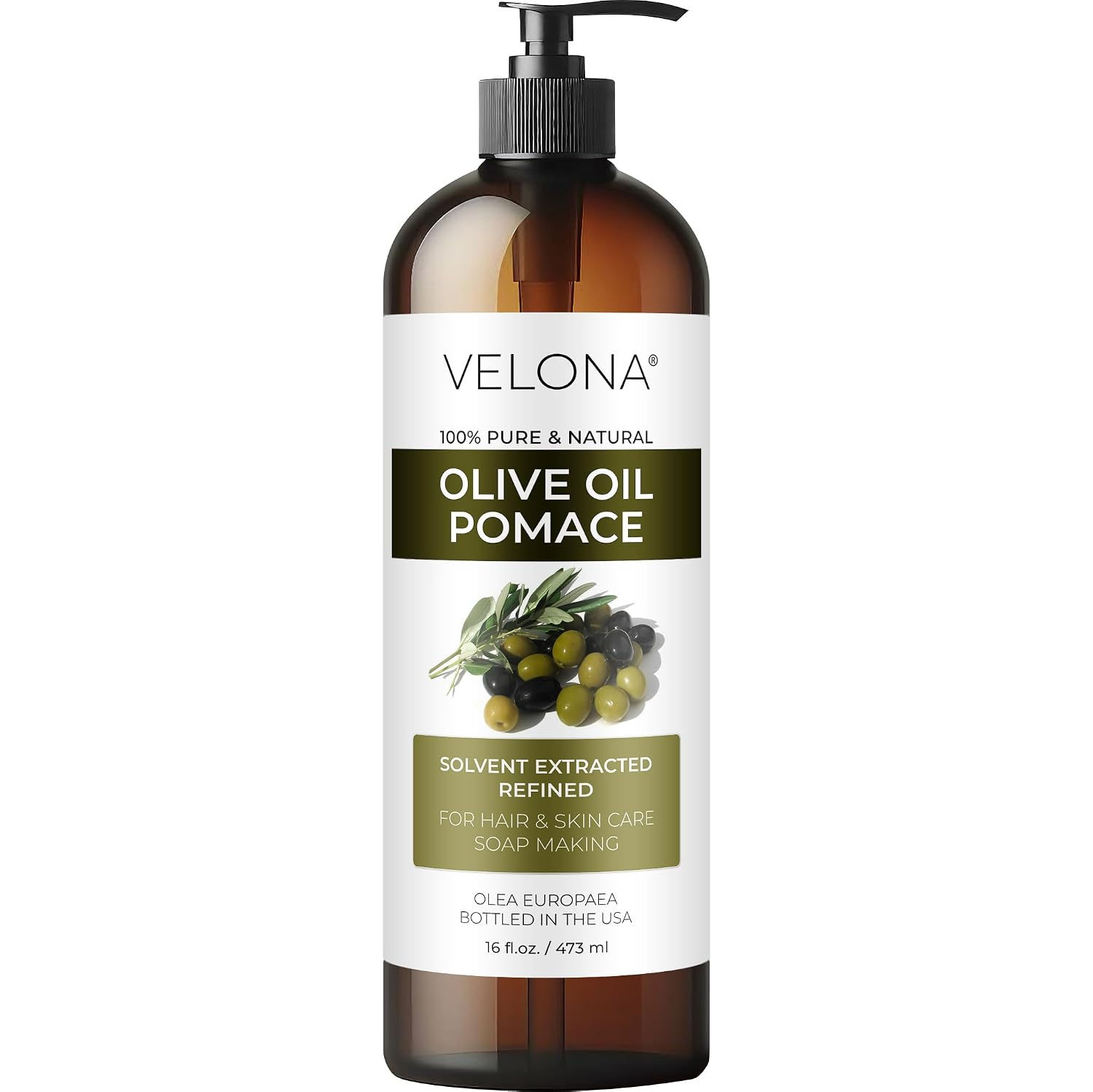 velona Olive Pomace Oil 16 Fl Oz | 100% Pure and Natural Carrier Oil