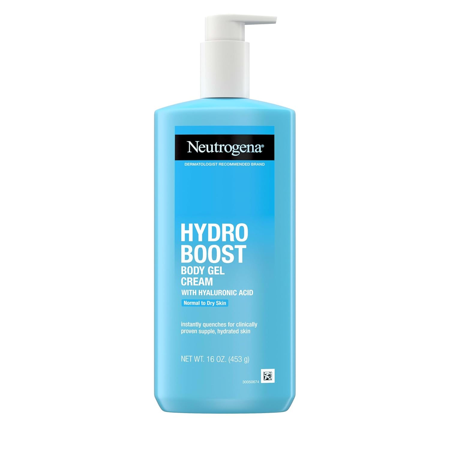 Neutrogena Hydro Boost Body Gel Cream, 16 oz | Hyaluronic Acid, Hydrating Body L
