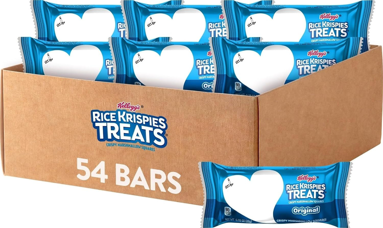 Rice Krispies Treats Crispy Marshmallow Squares, Kids Snacks, Cereal Bars, Origi