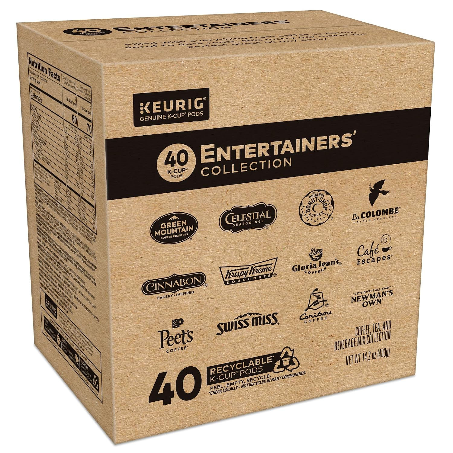 Keurig® Entertainers Variety Pack, Keurig Single Serve K-Cup Pods, 40ct