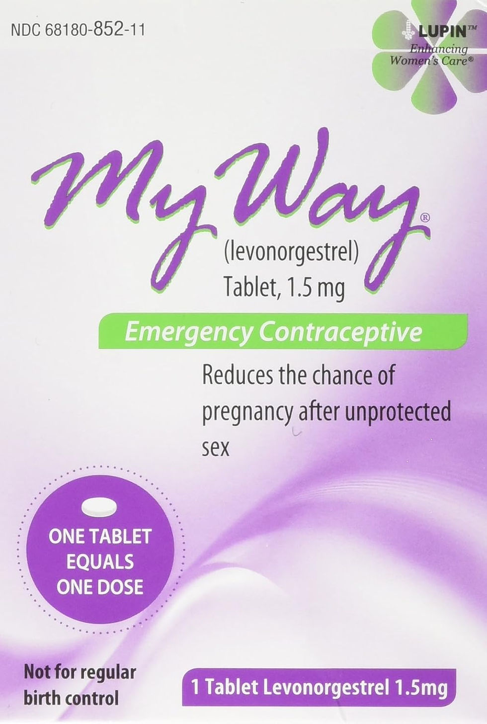 Miniature : My Way Emergency Contraceptive 1 Tablet, Female Contraceptive, Adult, Single Tab