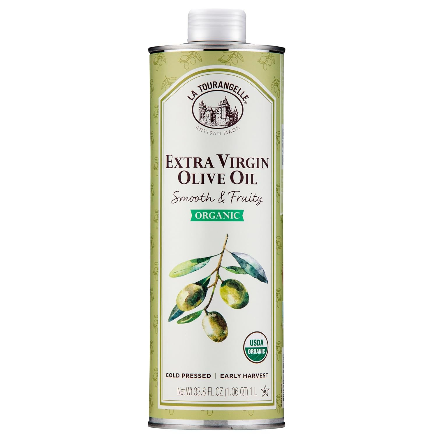 La Tourangelle, Organic Extra Virgin Olive Oil, 33.8 fl oz (1 Liter)