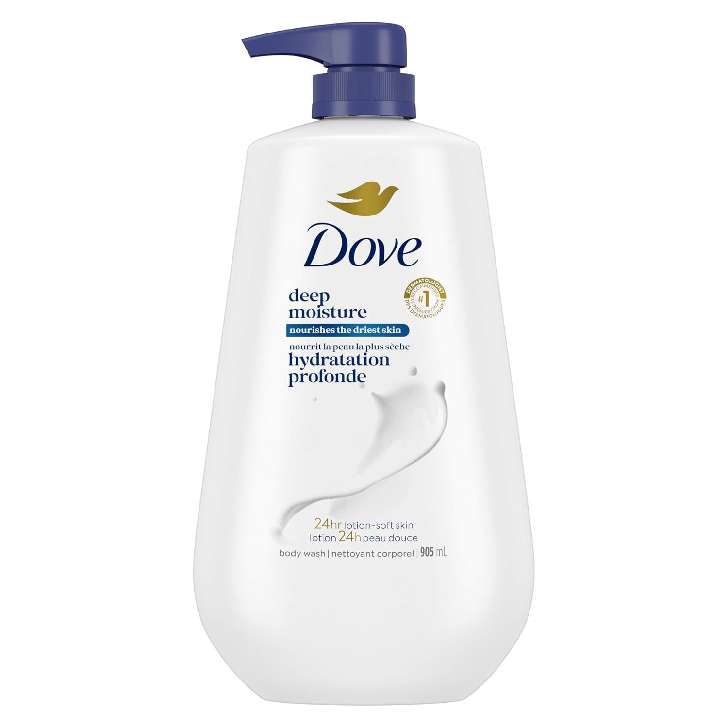 Dove Body Wash with Pump with Skin Natural 30.6 oz (Pack of 3)