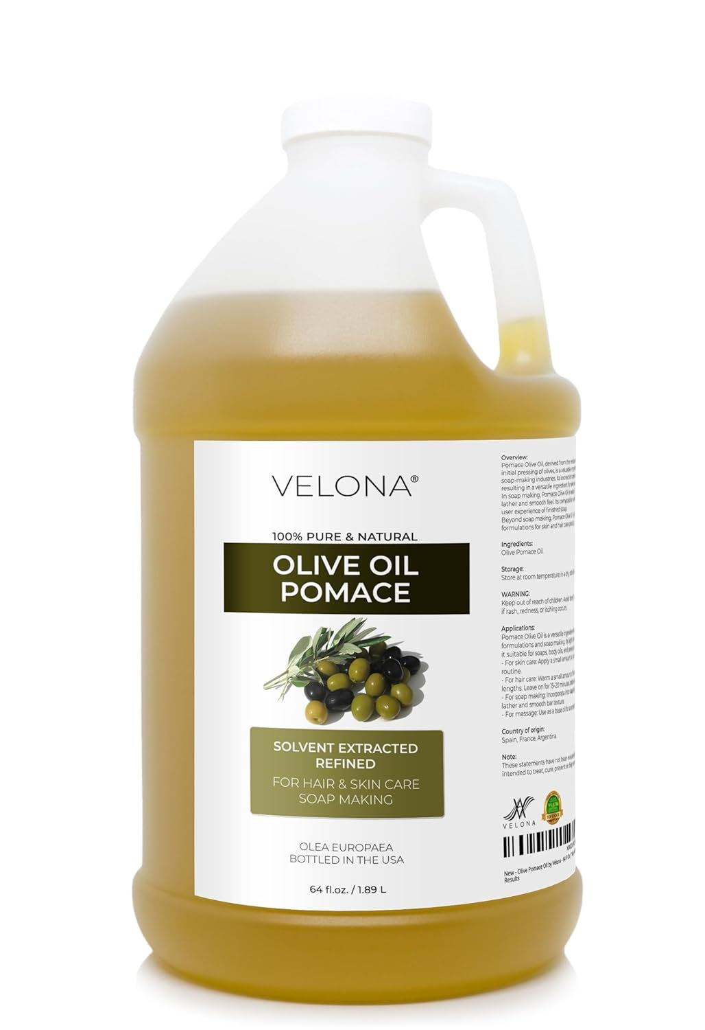 Velona Olive Pomace Oil 64 Fl Oz