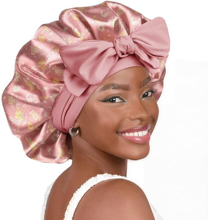YANIBEST Adjustable Silk Bonnet for Sleeping