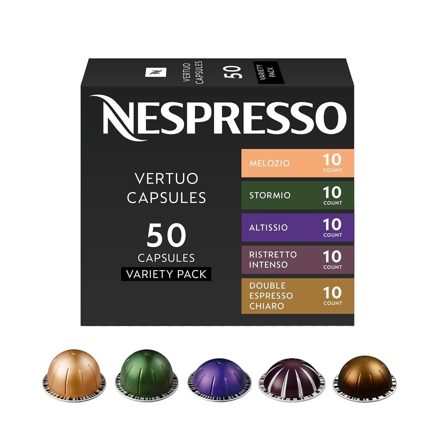 Nespresso Vertuo, Discovery Variety Pack,Capsules Pack of 1 Brews 7.77 Fl. oz 2.