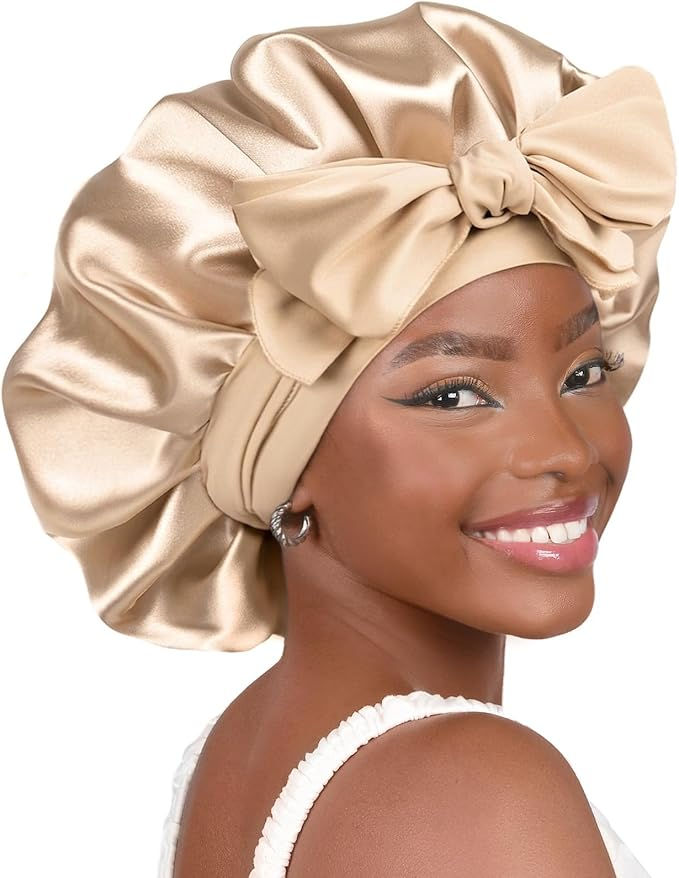 YANIBEST Adjustable Silk Bonnet for Sleeping