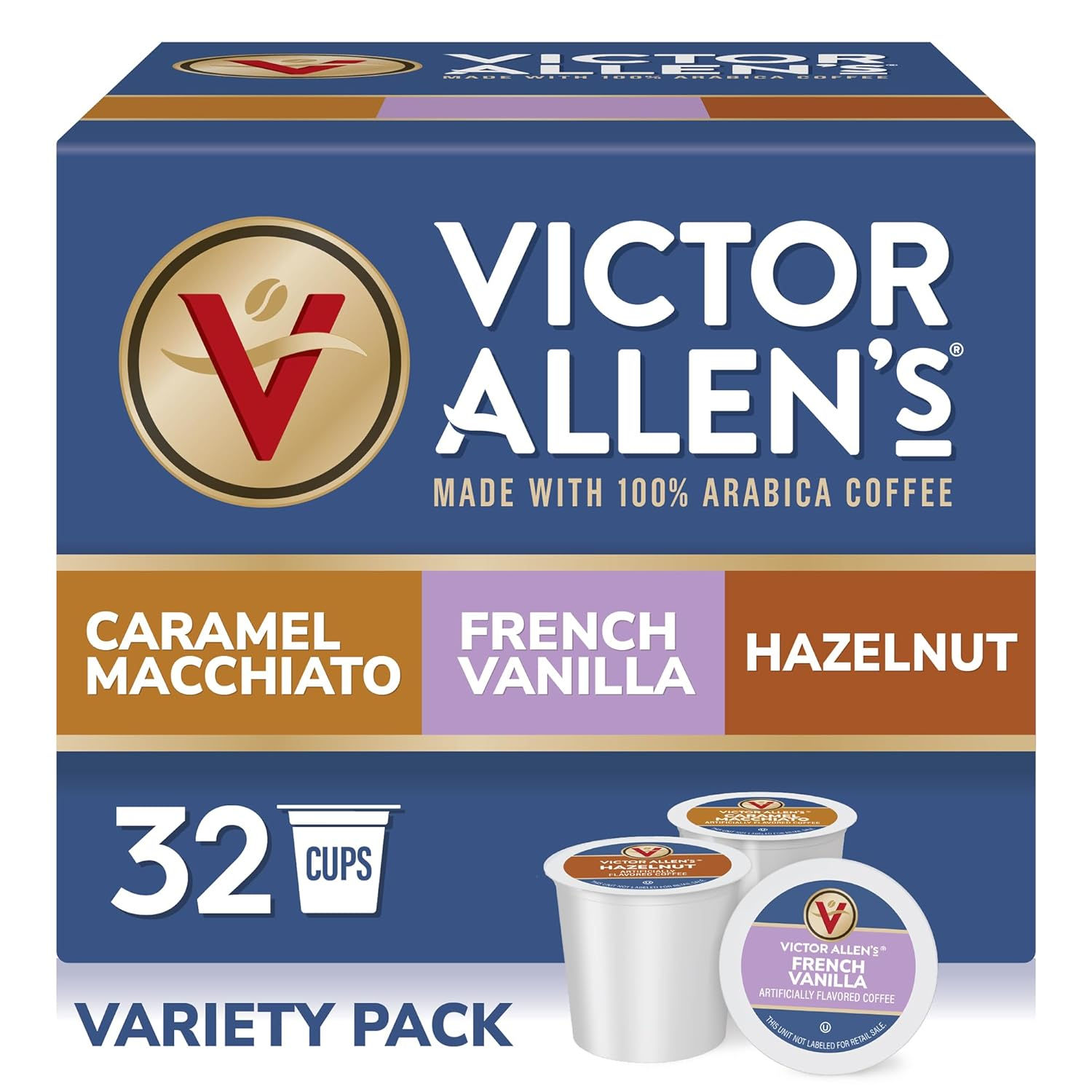Victor Allen's Coffee Variety Pack (French Vanilla Flavored, Caramel Macchiato,