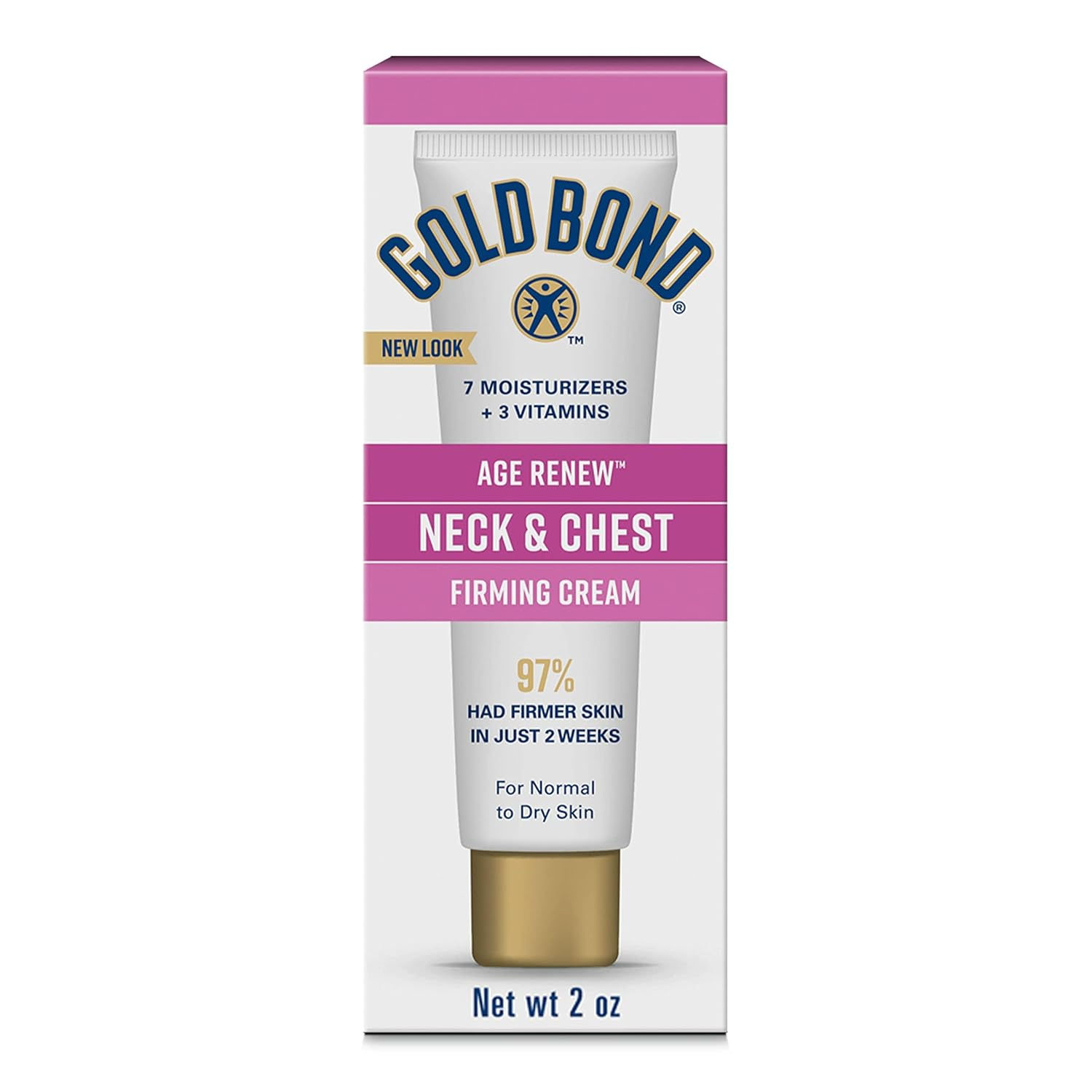 Gold Bond Age Renew Neck & Chest Firming Age Renew Cream, 2 oz | Firmer-looking