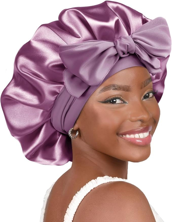 YANIBEST Adjustable Silk Bonnet for Sleeping