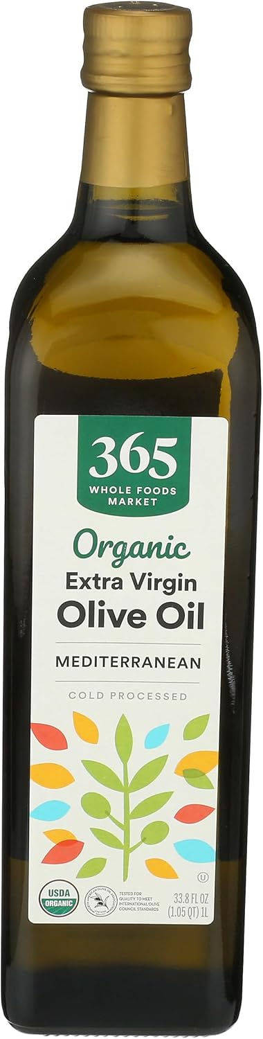 365 Organic Extra Virgin Mediterranean Olive Oil, 33.8 Fl Oz