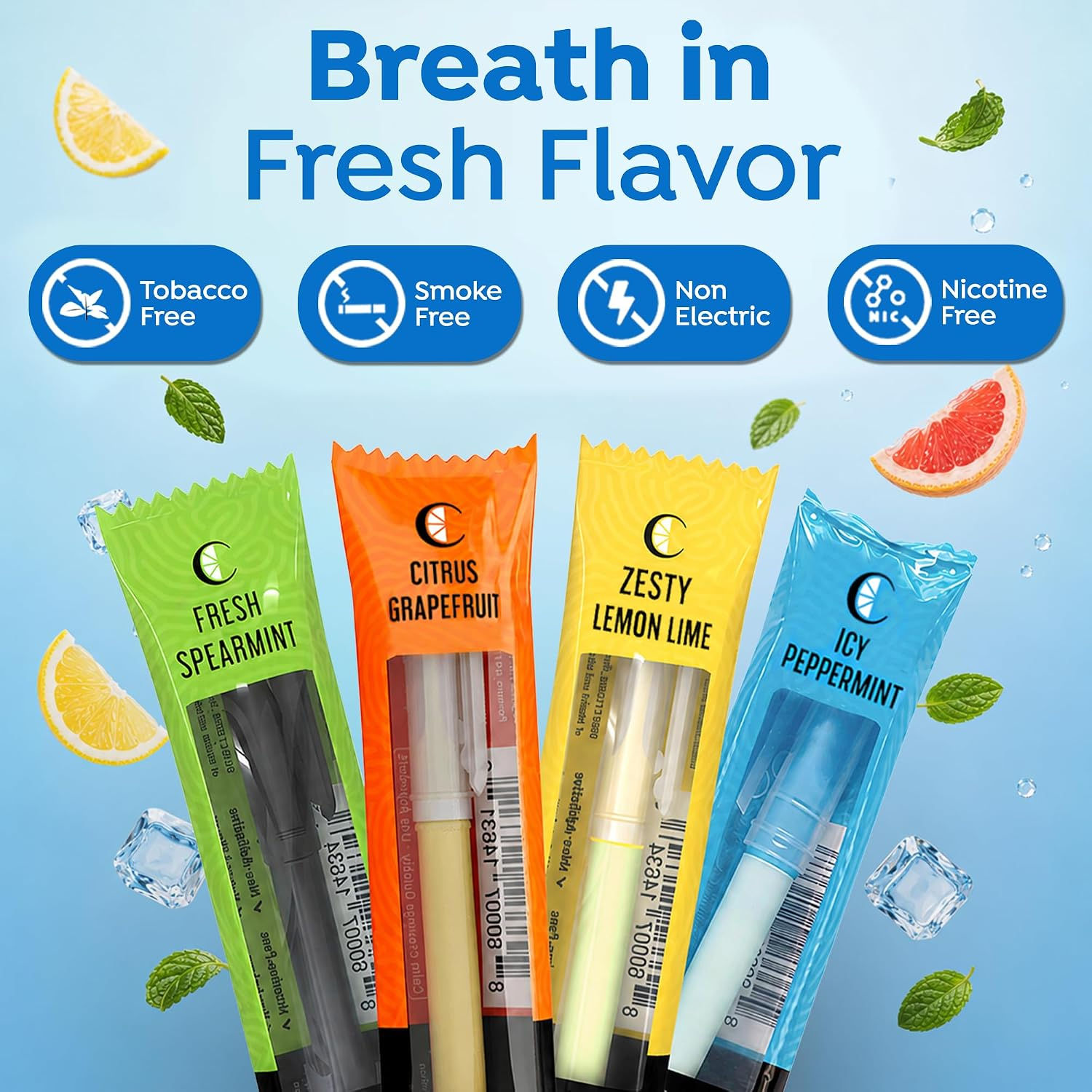 Cigtrus Smokeless Inhaler, Quit Smoking Aid - Variety Pack - 4 Flavors, Set of 4