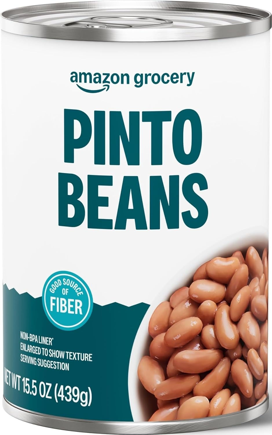 Amazon Grocery, Canned Pinto Beans, 15.5 Oz