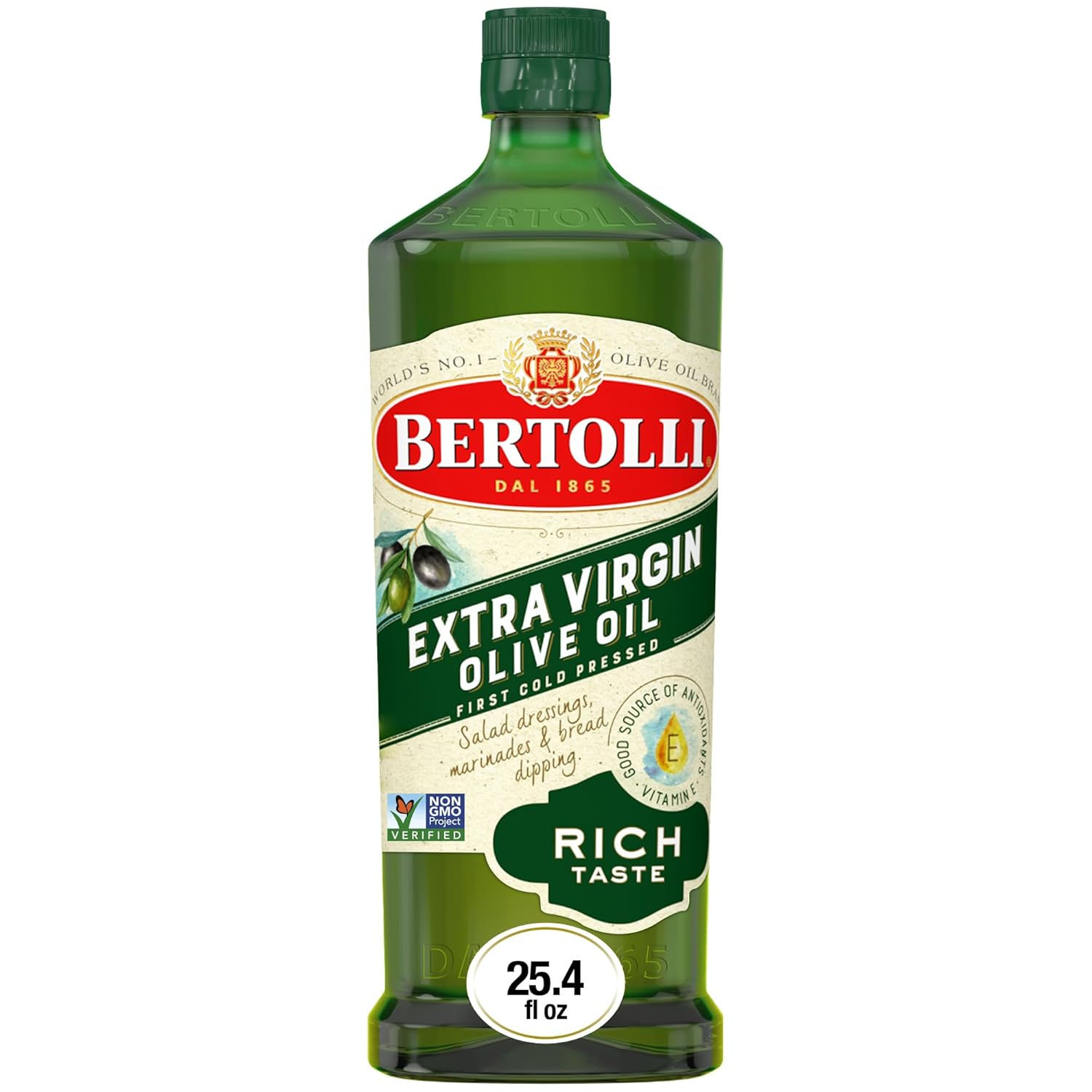 Bertolli Olive Oil, Fruity Olive, Extra Virgin Rich, 25.5 fl oz