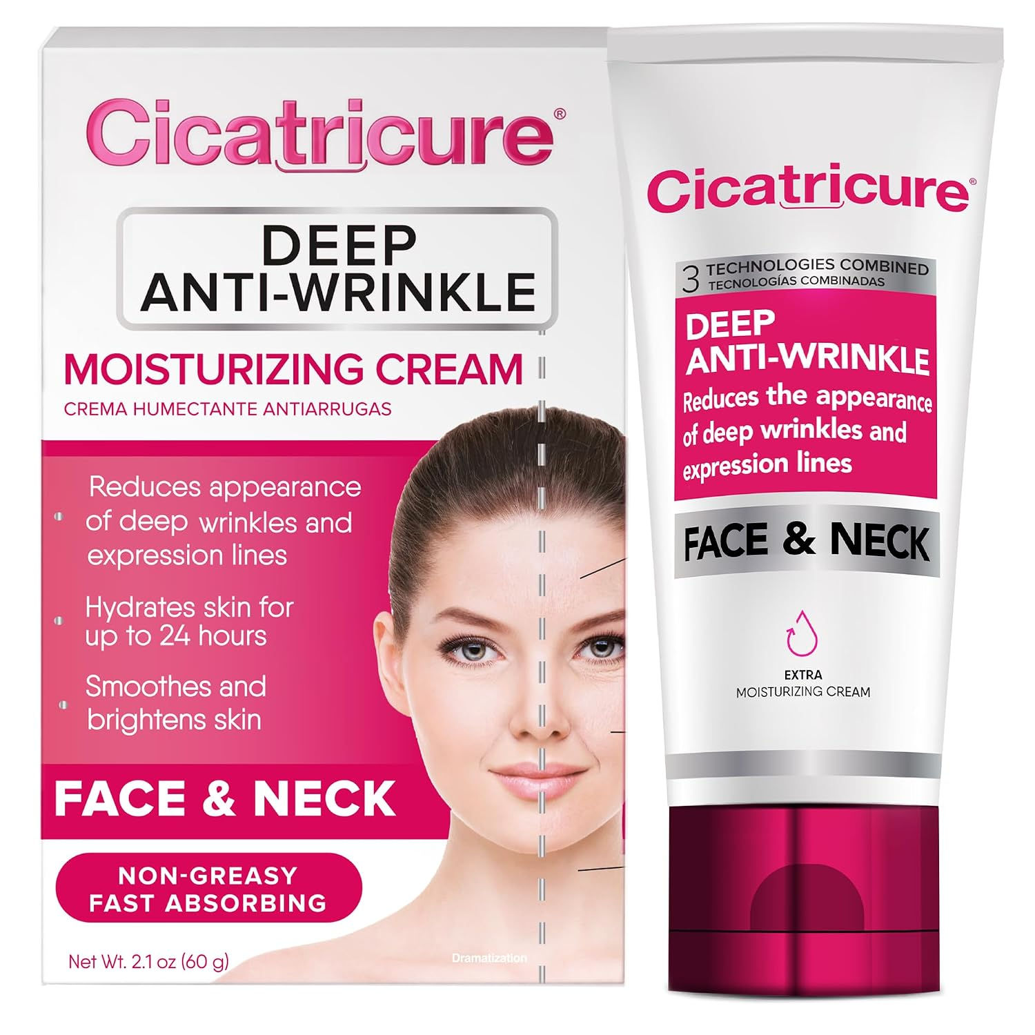 Cicatricure Deep Anti-Wrinkle Face & Neck Cream, 2.1 Ounces | Reduces the Appear