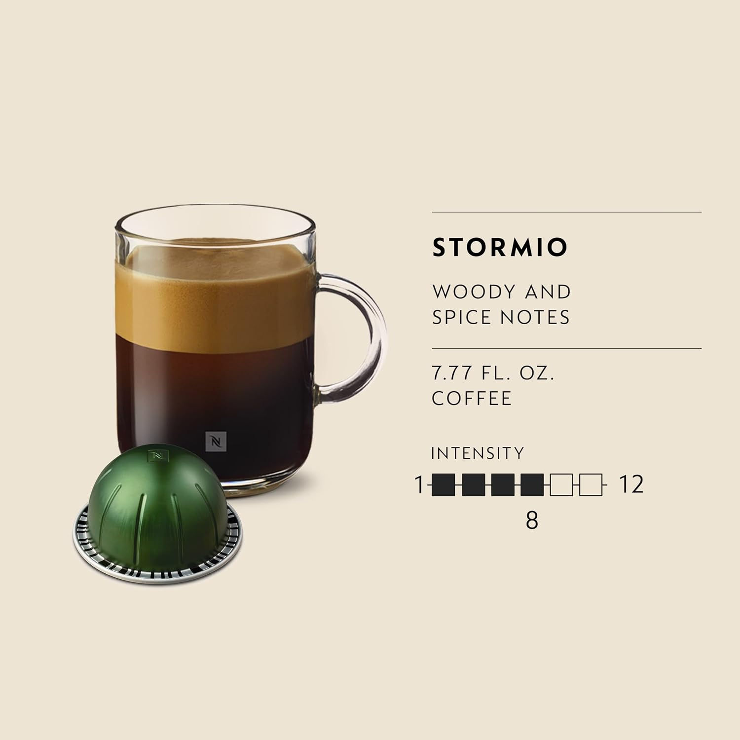 Nespresso Vertuo, Stormio, 30-Count Coffee Pods | Capsules Pack of 1