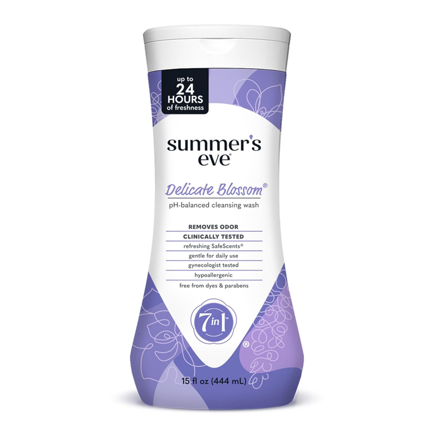 Summer’s Eve Feminine Wash, Delicate Blossom, Daily pH-Balanced Body Wash for Wo