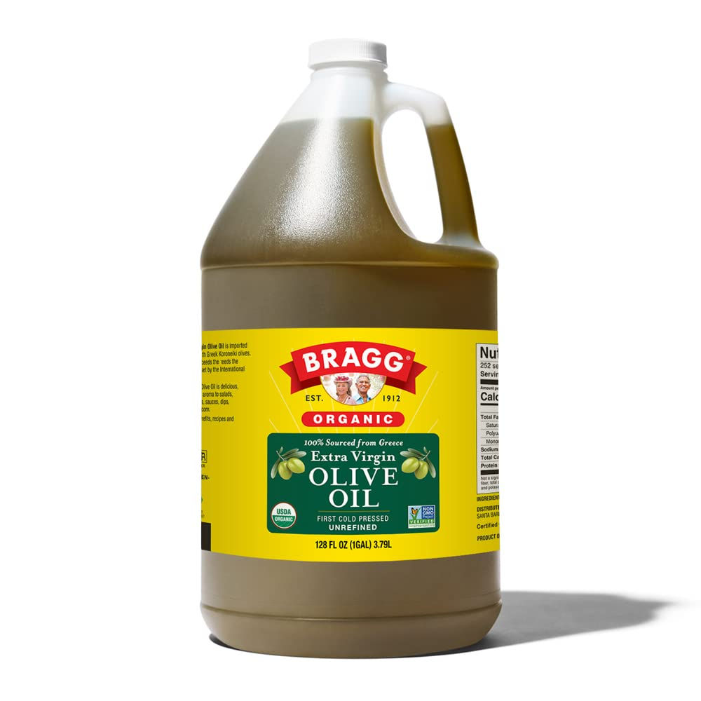 Bragg Organic Extra Virgin Olive Oil – Kosher (128 fluid Ounce)