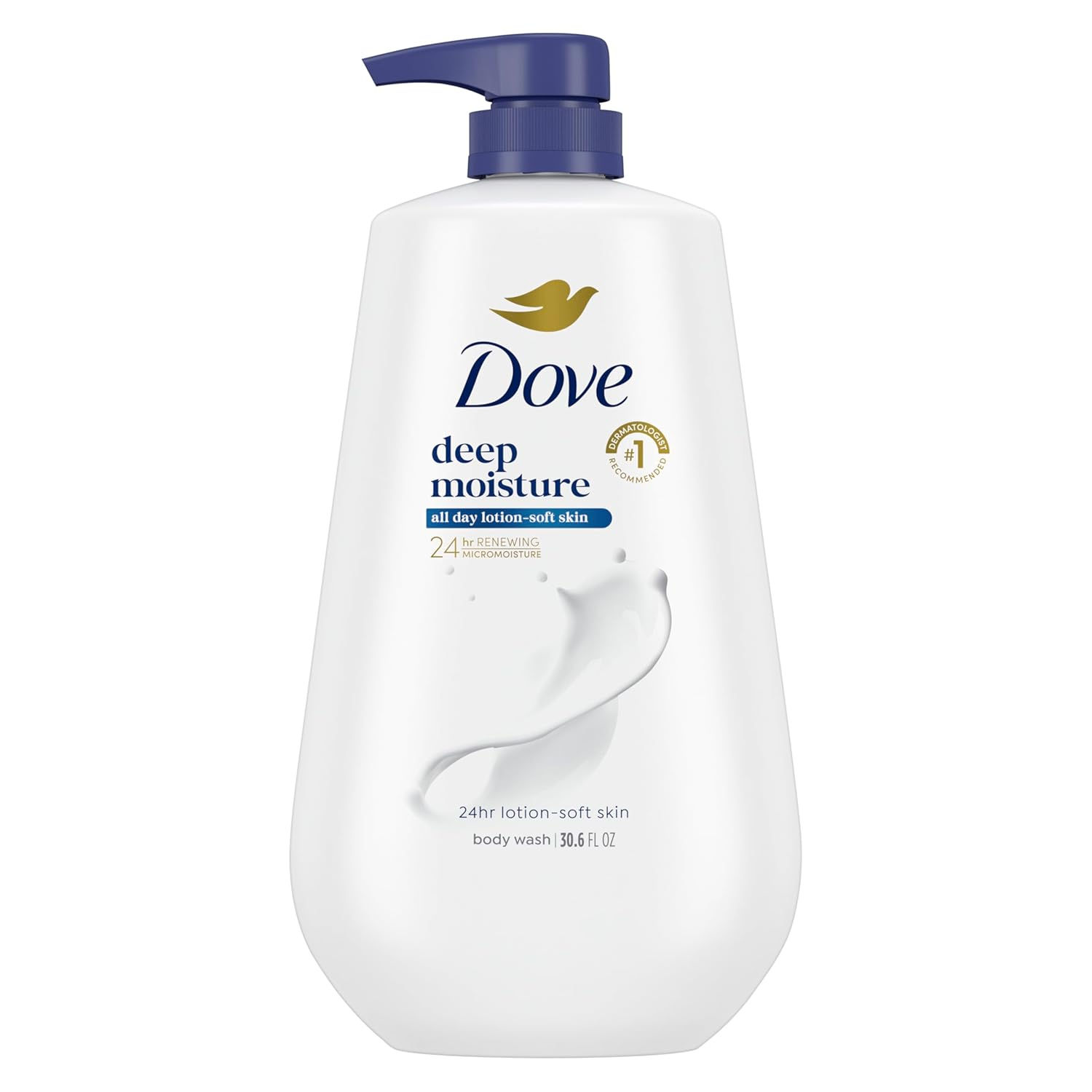 Dove 24hr Lotion Body Wash Deep Moisture, 30.6 oz