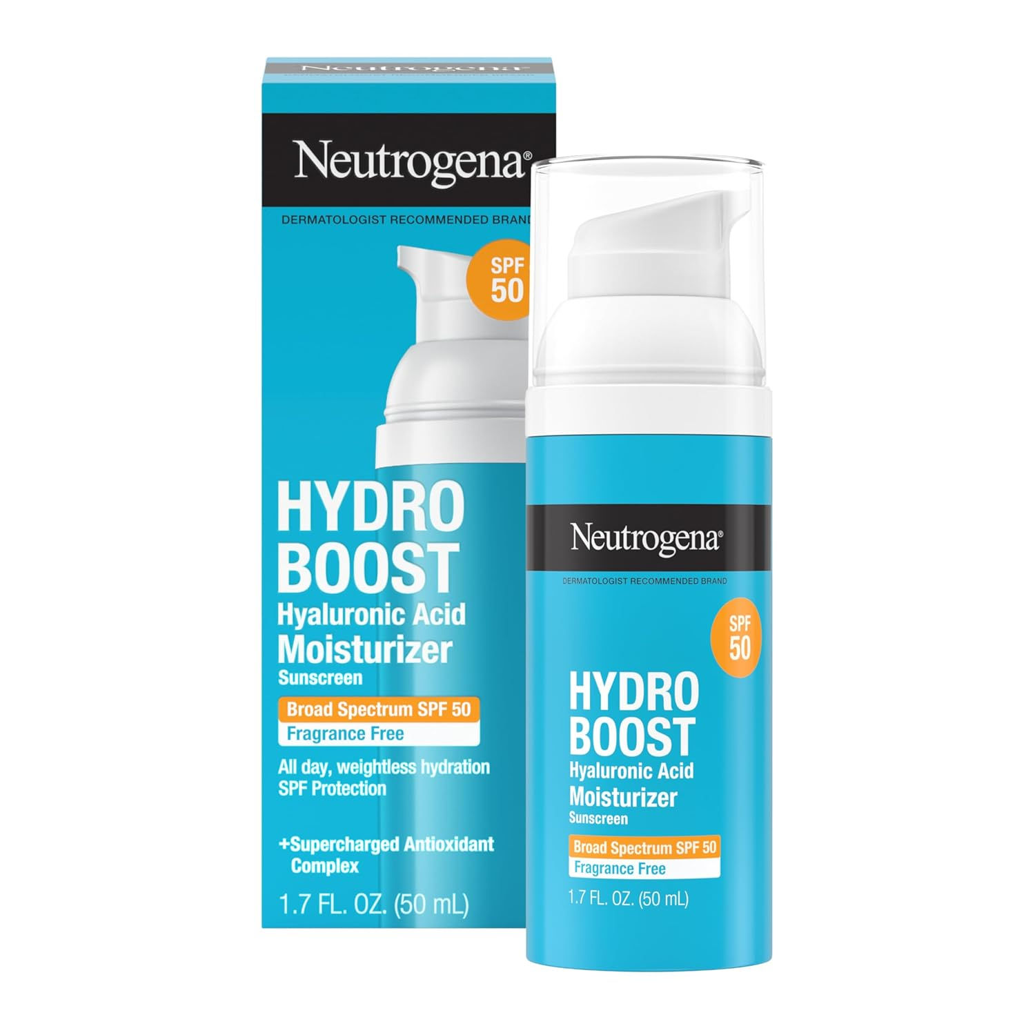 Neutrogena Hydro Boost Hyaluronic Acid Face Moisturizer, 1.7 fl. oz