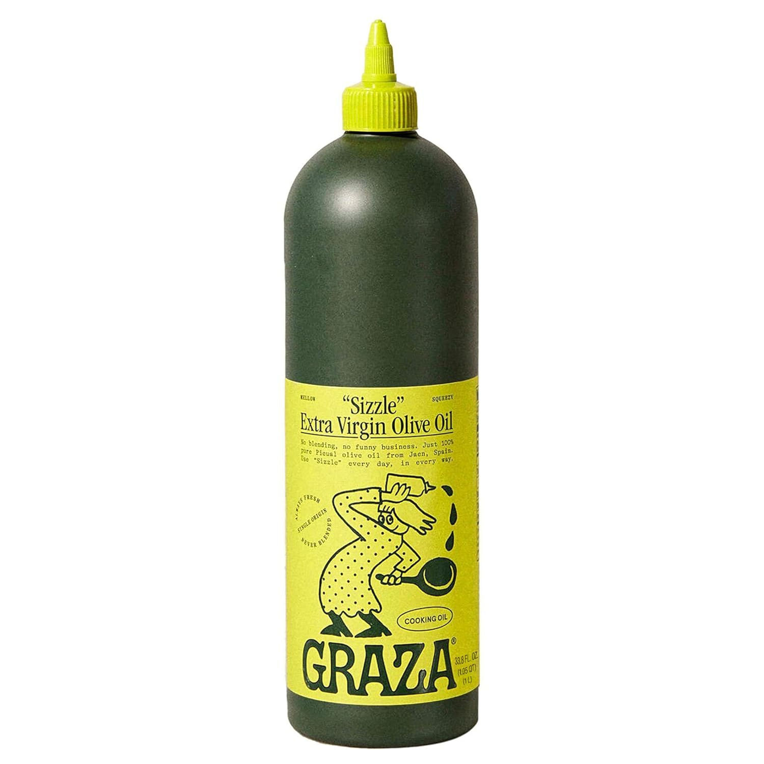 Graza Sizzle Extra Virgin Olive Oil, Cooking Oil - 33.8 Fl Oz (1L)