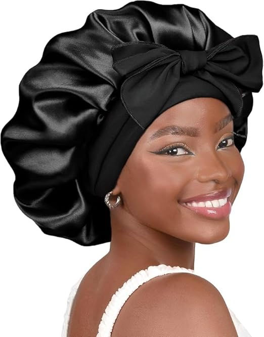 YANIBEST Adjustable Silk Bonnet for Sleeping