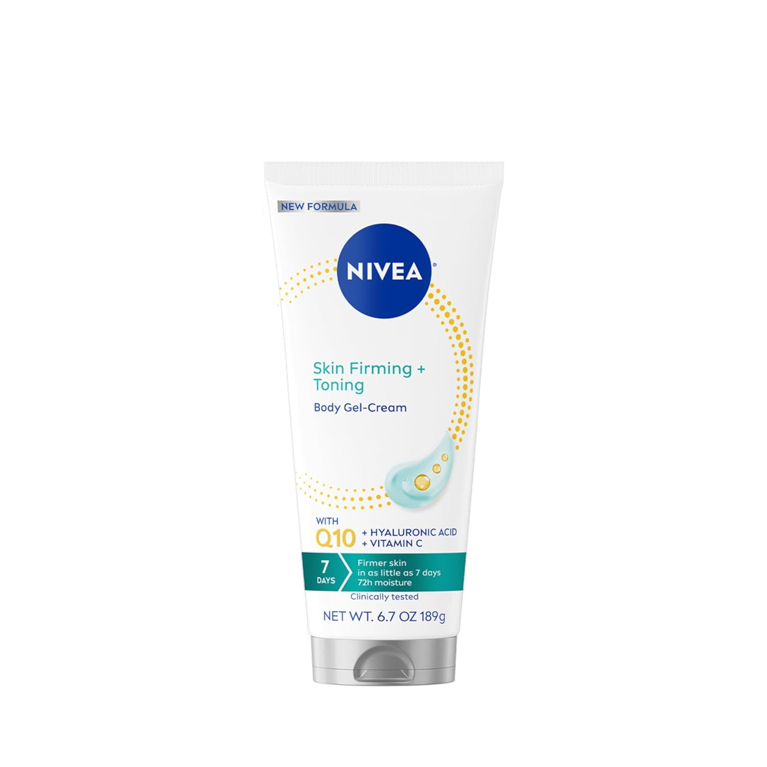 NIVEA Skin Firming & Toning Body Gel Cream with Q10, Hyaluronic Acid and Vitamin