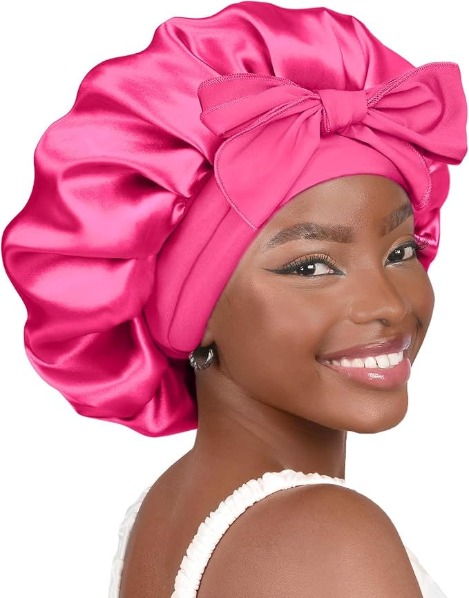 YANIBEST Adjustable Silk Bonnet for Sleeping