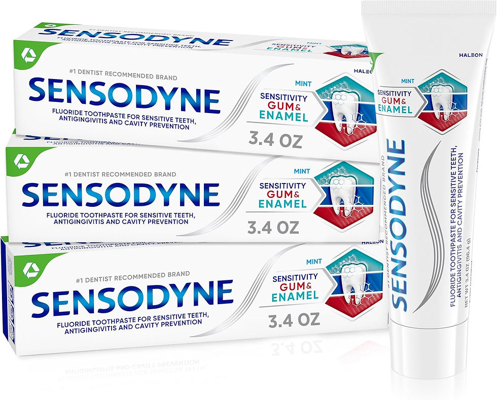 Miniature : Sensodyne Sensitivity Gum and Enamel Toothpaste, 3.4 Ounces x 3 | Triple Protect
