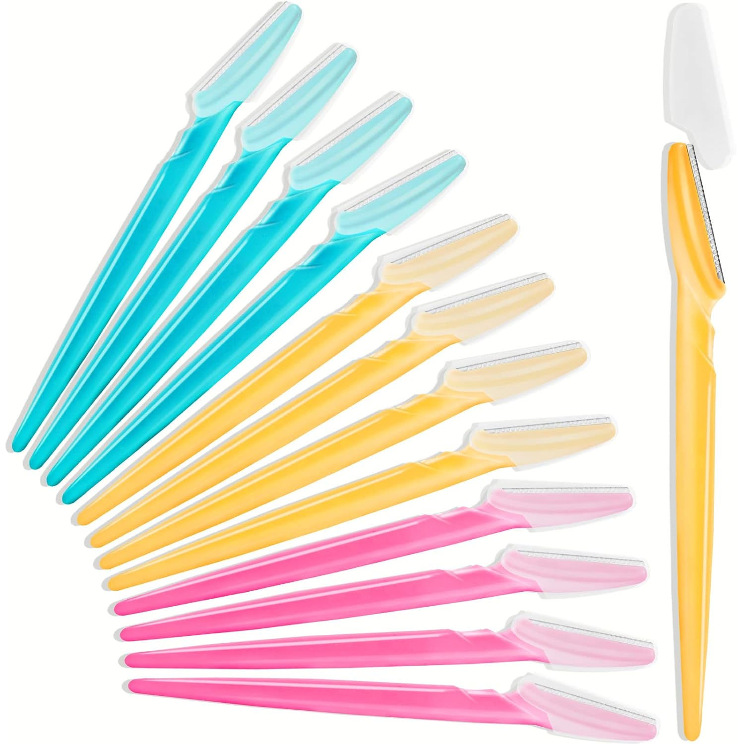 HFATMOS Eyebrow Razor, Face Razors for Women Men 12 Pcs