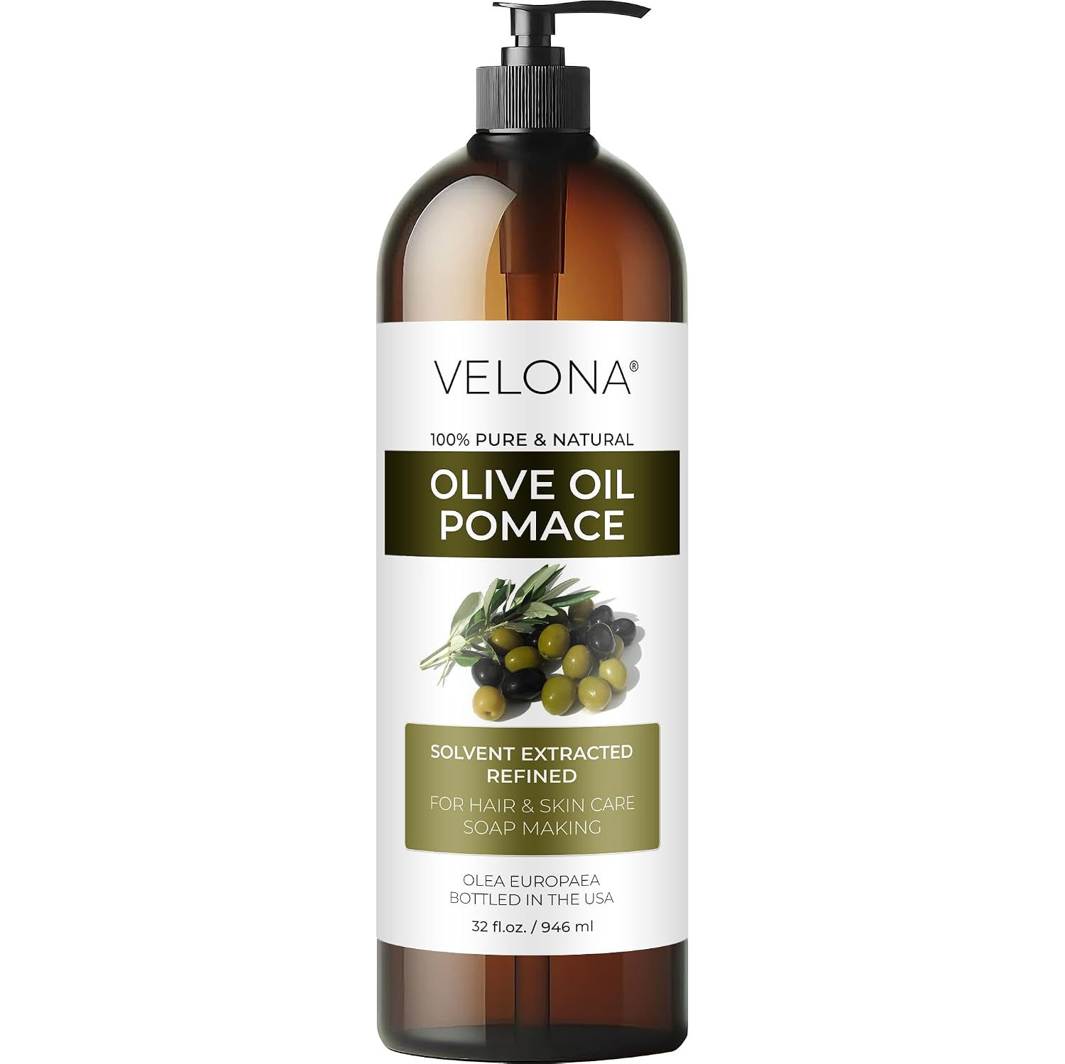 velona Olive Pomace Oil 32 Fl Oz | 100% Pure and Natural Carrier Oil