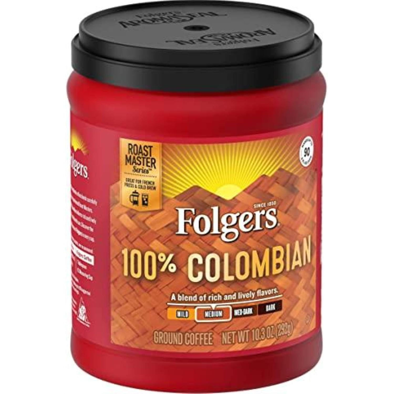 Folgers 100% Colombian Medium Roast Ground Coffee, 24.2 Ounces
