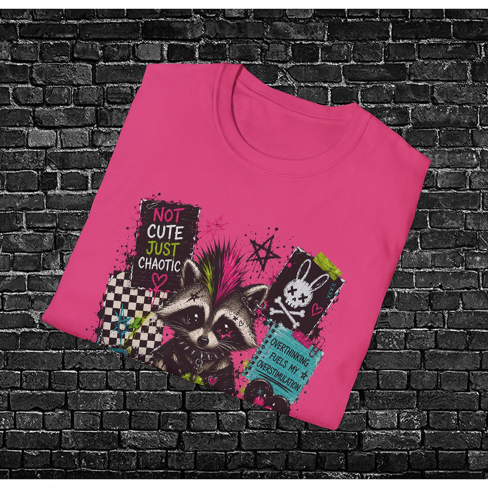 Thumbnail:  "Not Cute Just Chaotic" Statement Tee