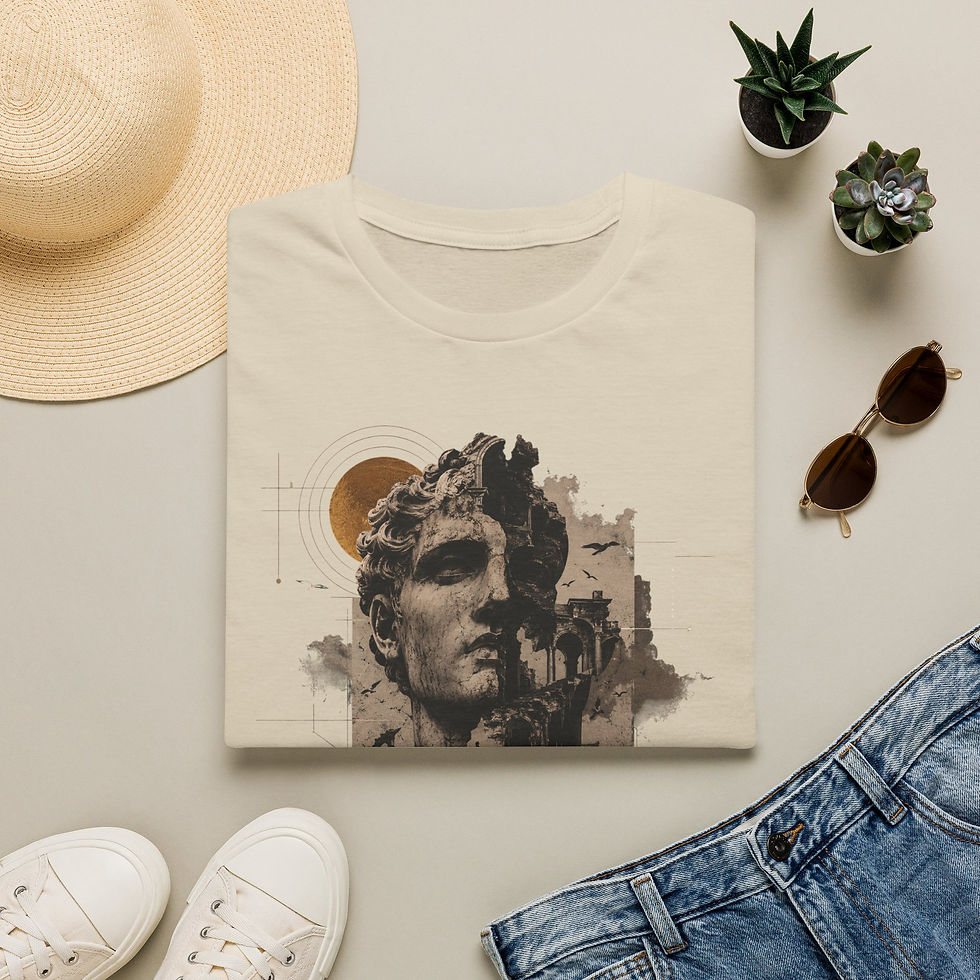 Thumbnail: Statue of Apollo Graphic Tee — Vintage Roman Bust T-Shirt