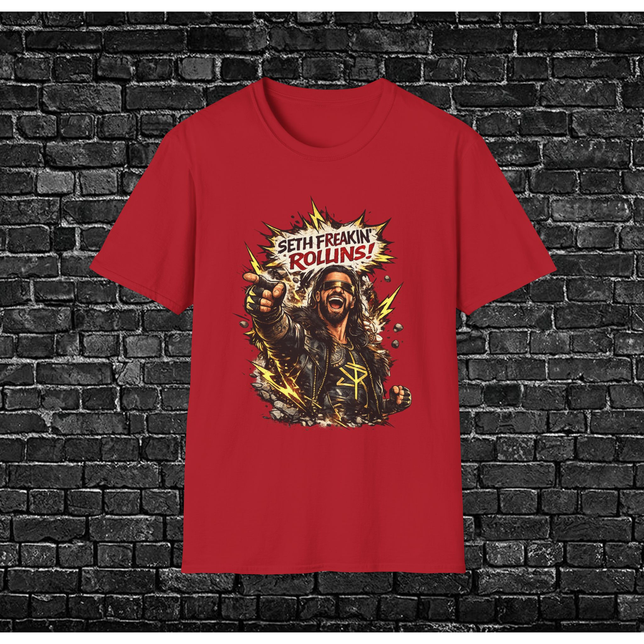 Seth Freakin' Rollins T-Shirt — Retro Comic Wrestler Graphic Tee