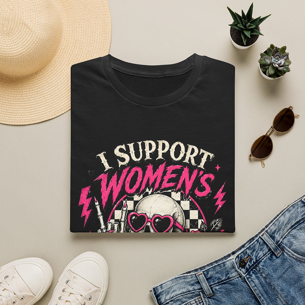 Thumbnail: “I Support Women's Wrongs” Skull & Rose Graphic