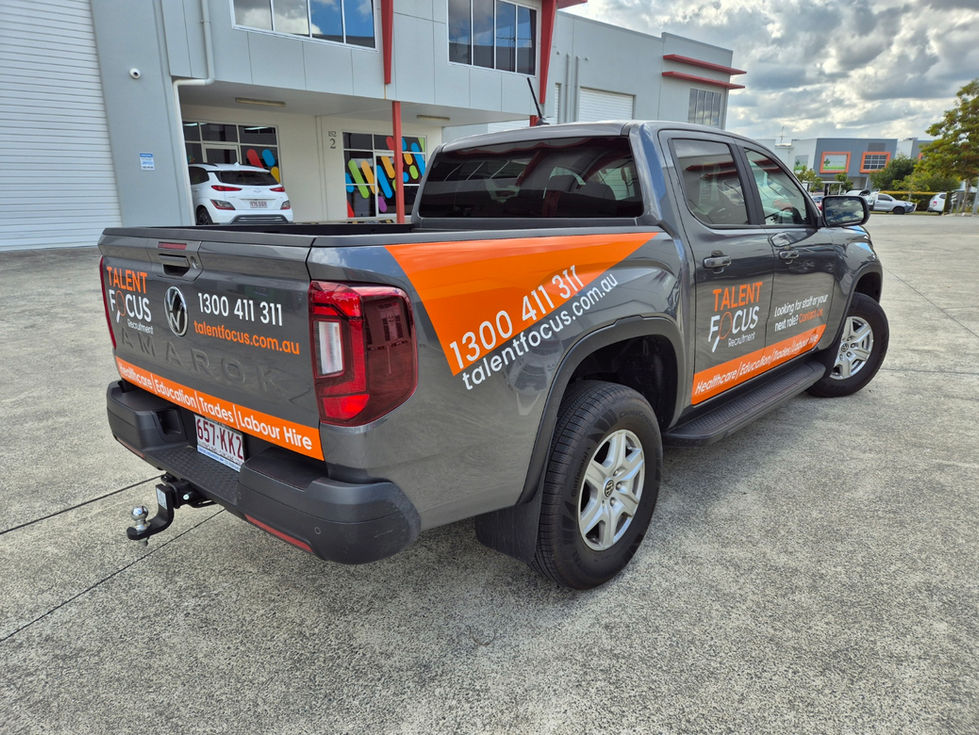 Talent Focus Graphteq vehicle branding fleet car wrapping