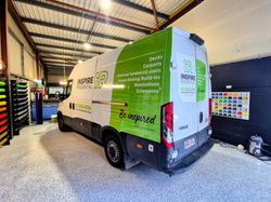 Inspire Residential van vehicle branding car wrapping fleet Graphteq