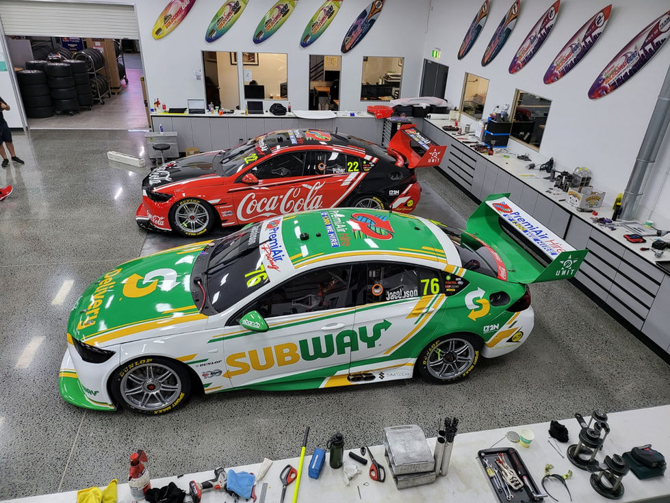 V8 SUPER CARS_COKE_HOLDEN_VEHICLE WRAPPING_COMPANY BRANDING_FLEET BRANDING_LARGE FORMAT PRINTING_FULL VEHICLE WRAP_RACE CAR WRAPS _GRAPHTEQ_ 3