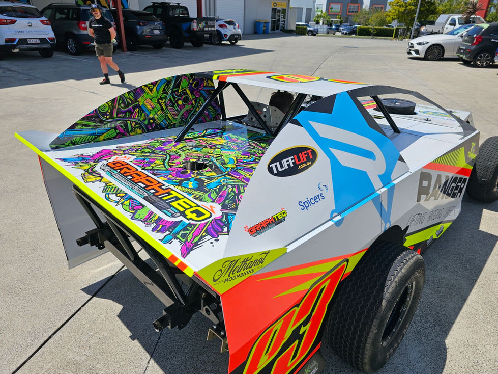 Tomkins Motorsports Graphteq vehicle branding fleet car wrapping
