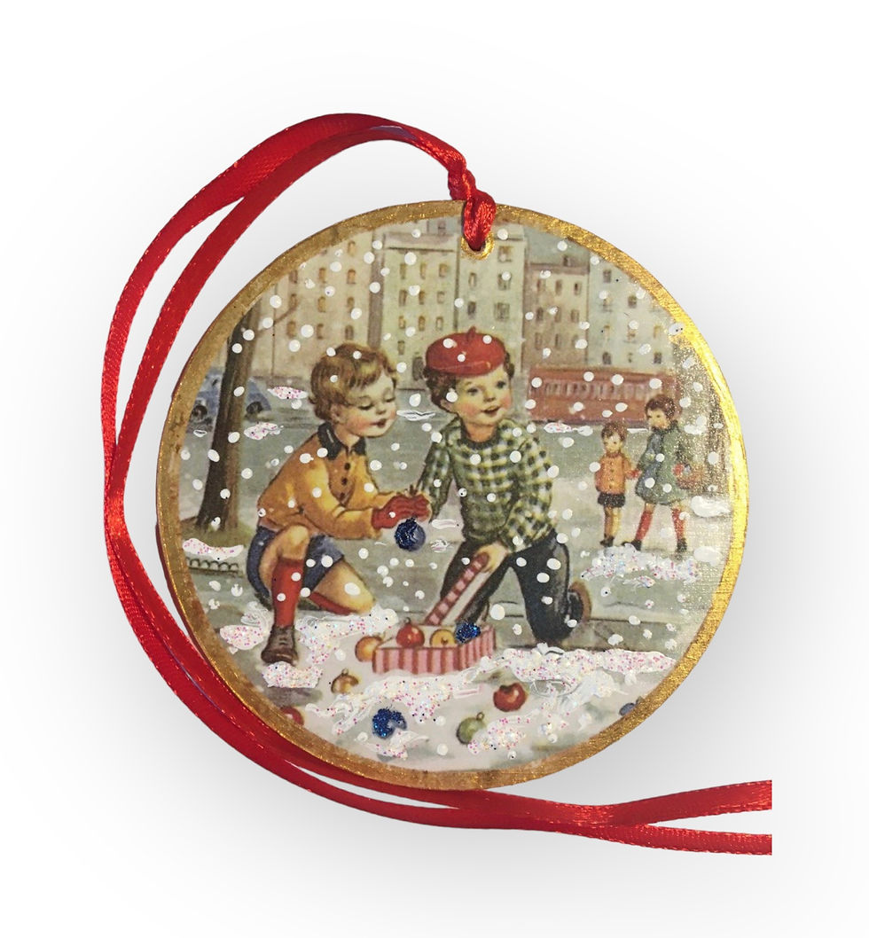 Vintage tag bambini in città