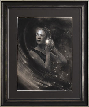 "Stardust,” original drawing in custom black and silver by Alexandra Verhoven