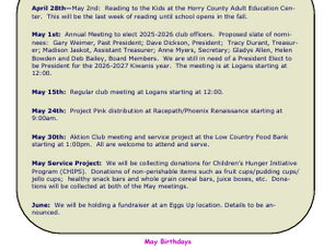 May 2025 Newsletter