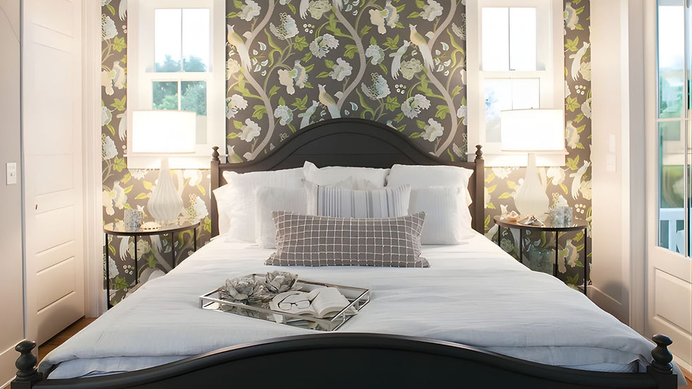 Custom Bedroom Design in Brunswick County, NC: Layering Pattern, Texture, and Coastal Influence
