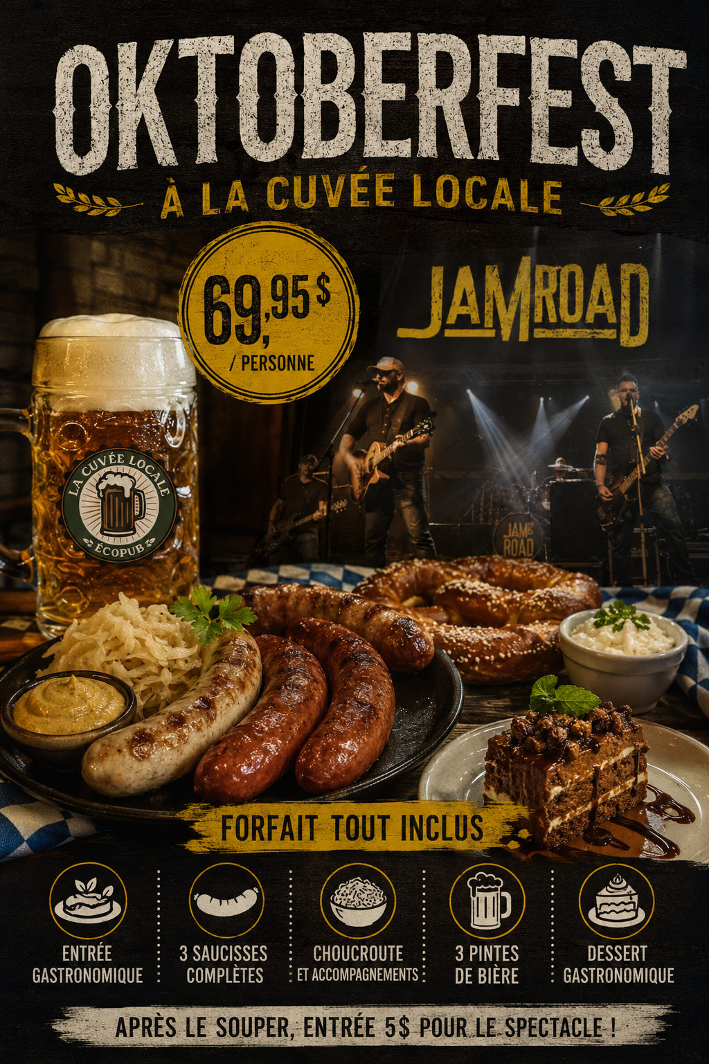 🍺 Oktoberfest de La Cuvée locale – Forfait tout inclus