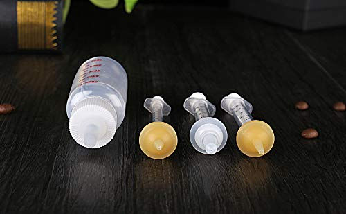 Pet Feeding Bottle and Replacement Mini Nipples with Syringes