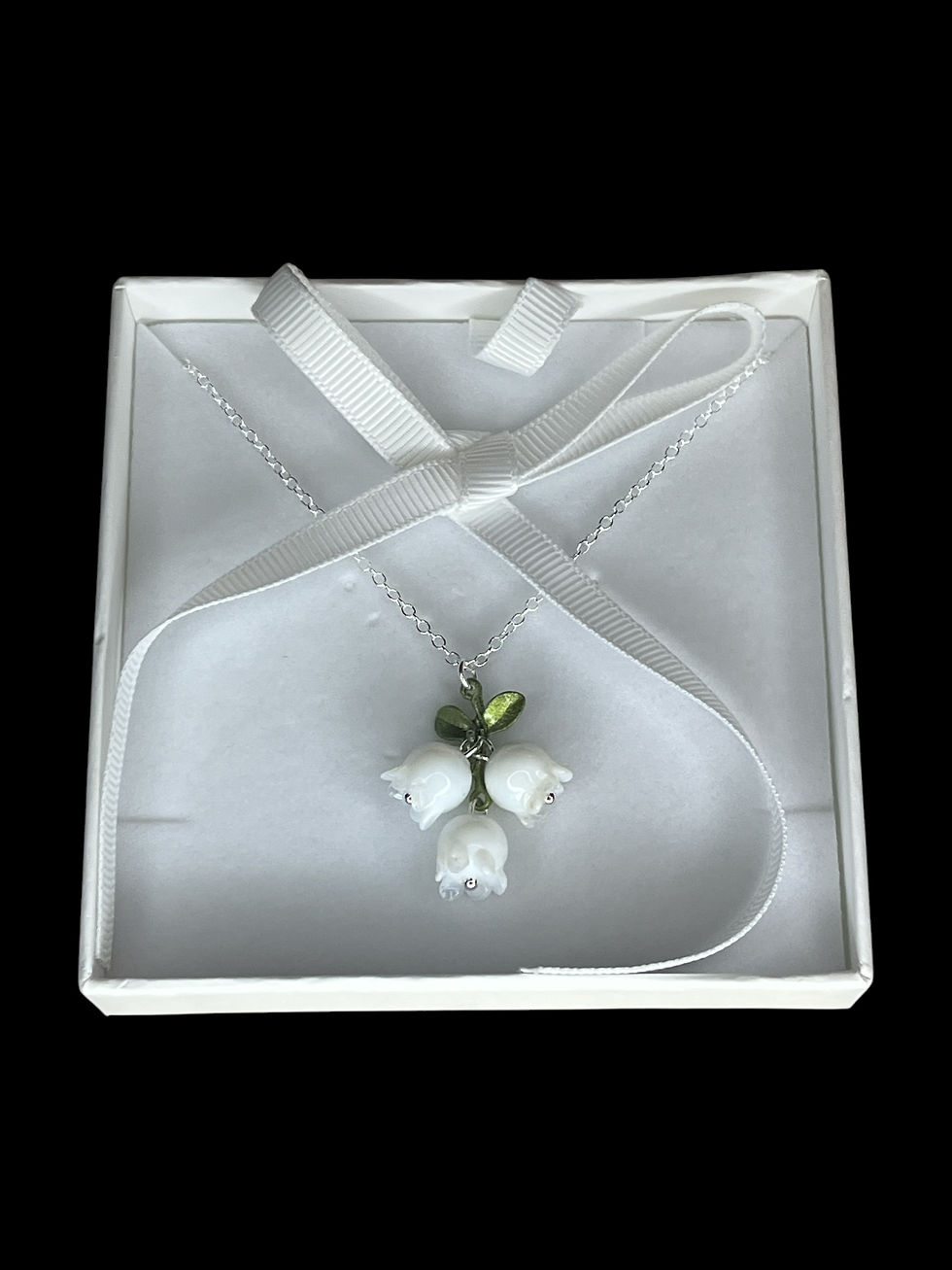 Thumbnail: Ketting sterling zilver 925 lelietje-van-dalen