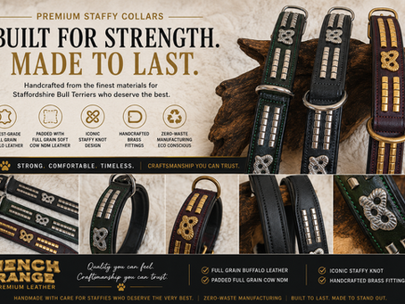 Premium Staffordshire Bull Terrier Iconic Knot Collars