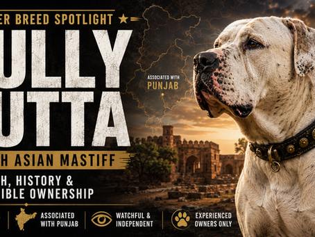 Power Breed Spotlight: Bully Kutta (UK) — South Asian Mastiff Strength, History, and Responsible Ownership