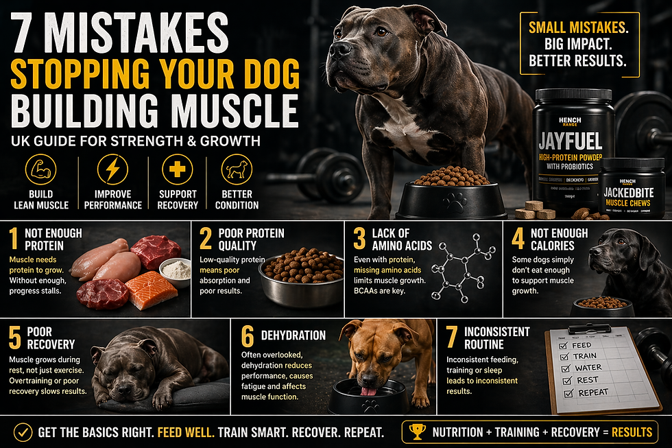 7. Mistakes Stopping Your Dog Building Muscle (UK Guide for Strength & Growth